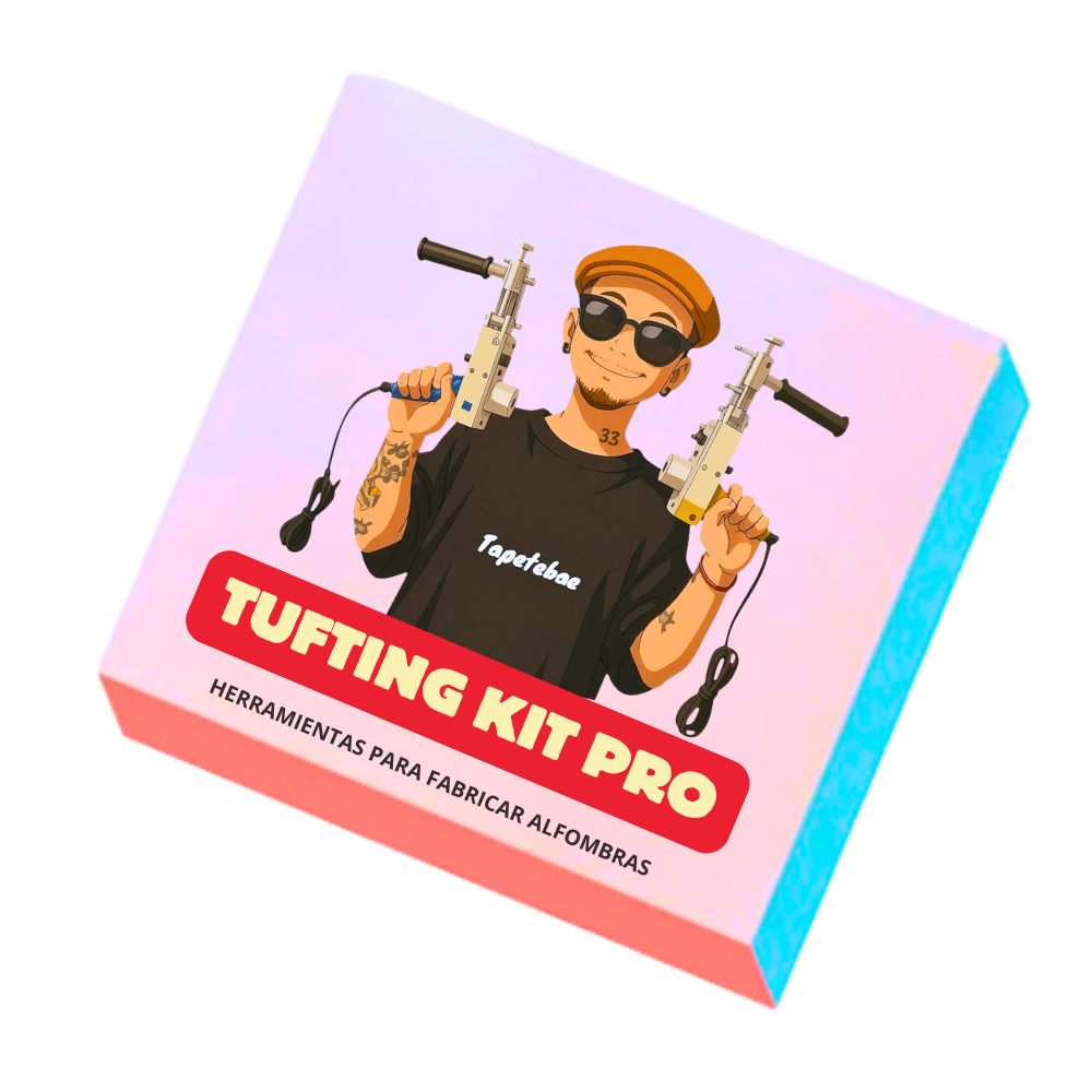 Kit de Tufting | PACK PRO | 10 Productos + 1 regalo | Herramientas para fabricar alfombras