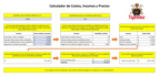 Calculador de Precios tufting | Calculadora Tufting
