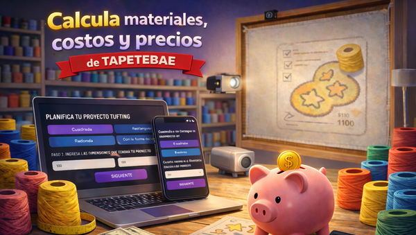 Calculadora de costos y planificador para proyectos de tufting
