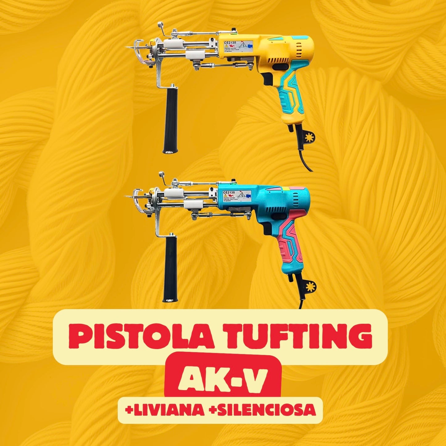 Kit de Tufting | PACK INICIO | 7 Productos esenciales | Herramientas para fabricar alfombras