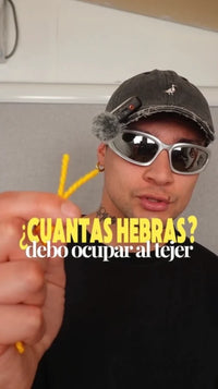 ¿Cuántas hebras usar para hacer tufting?