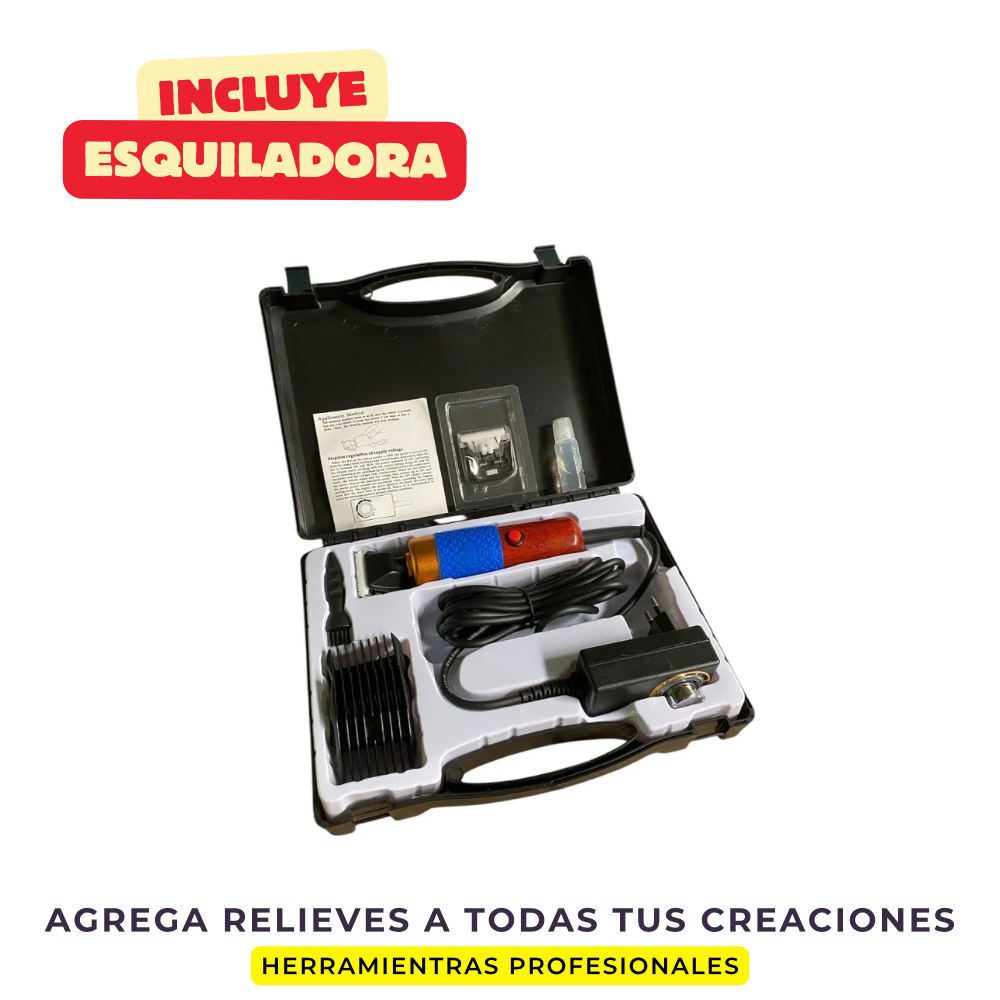 Kit de Tufting | PACK INICIO | 7 Productos esenciales | Herramientas para fabricar alfombras