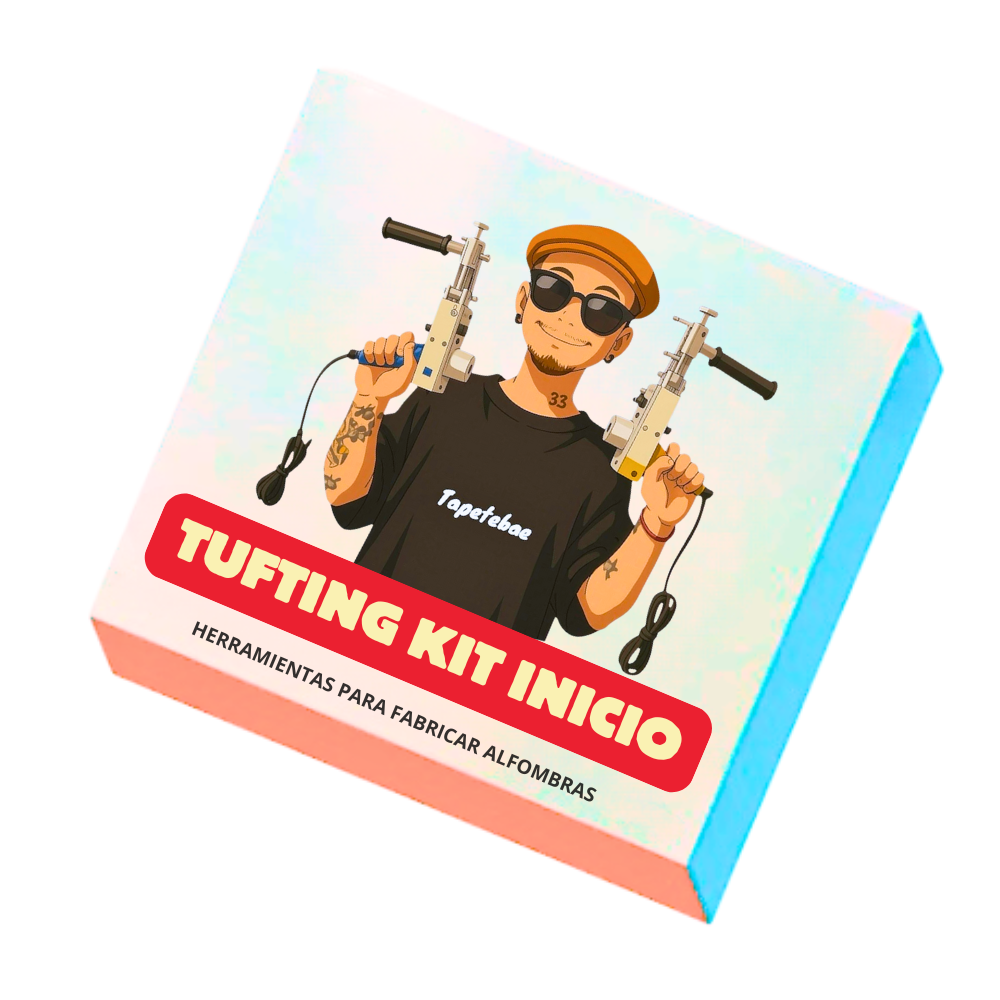 Kit de Tufting | PACK INICIO | 7 Productos esenciales | Herramientas para fabricar alfombras
