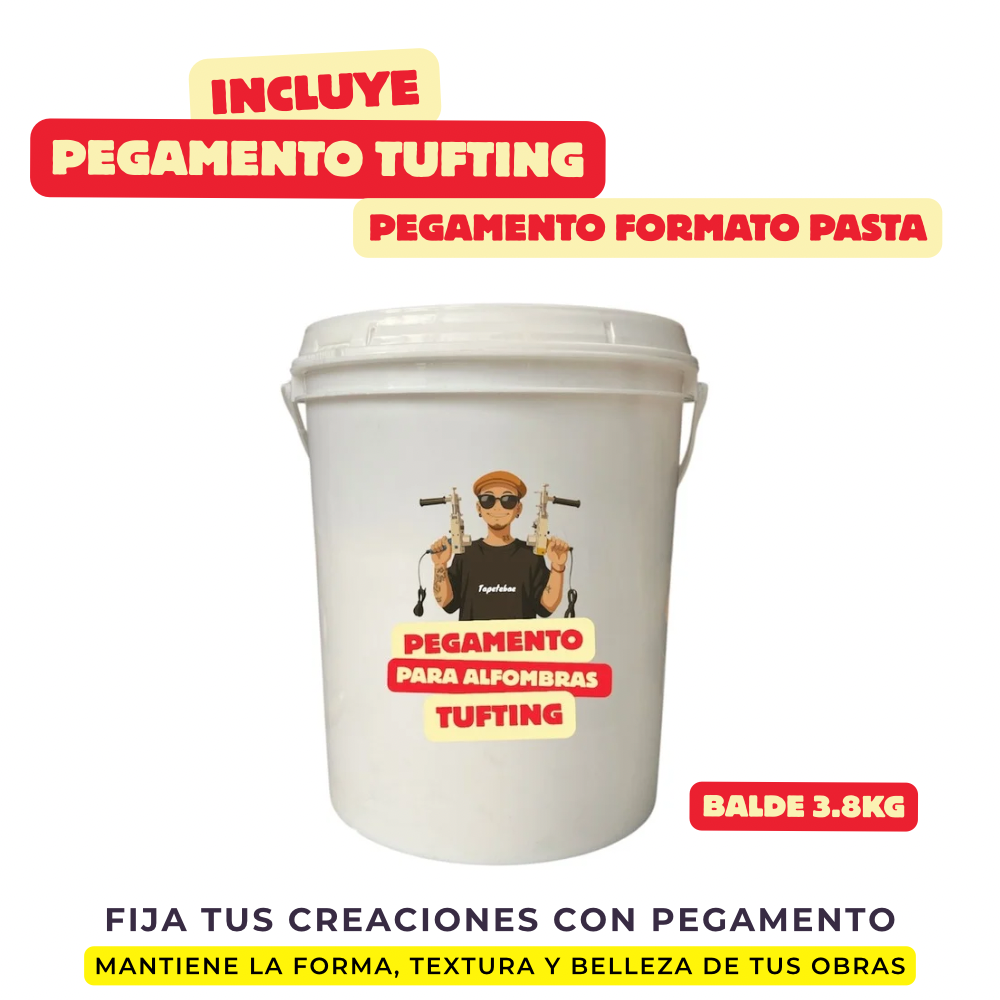 Kit de Tufting | PACK PRO | 10 Productos + 1 regalo | Herramientas para fabricar alfombras