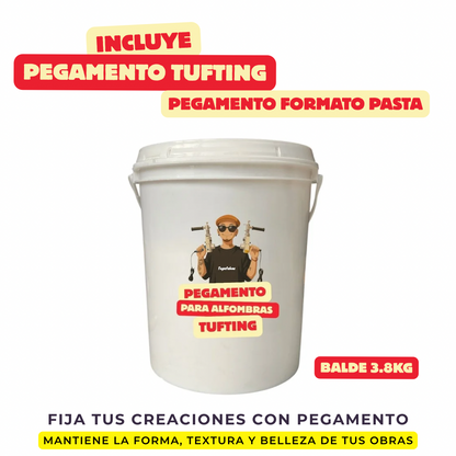 Kit de Tufting | PACK PRO | 10 Productos + 1 regalo | Herramientas para fabricar alfombras