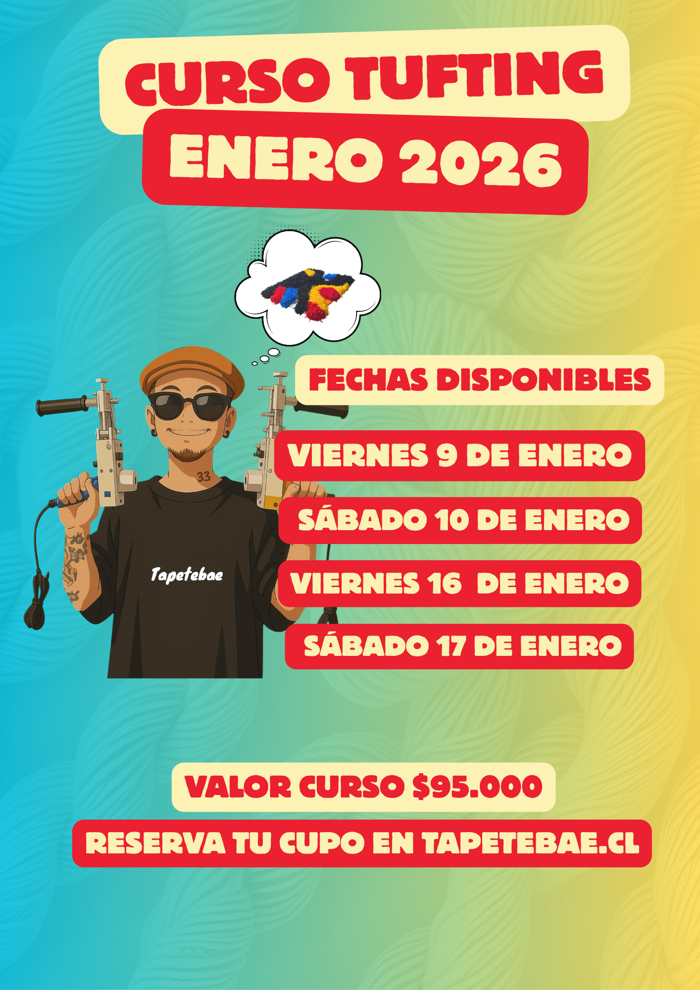 Taller de Tufting Santiago (Curso presencial)