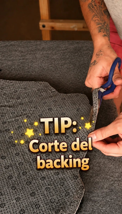 Corte del backing