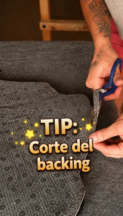 ¿Cómo cortar el backing?